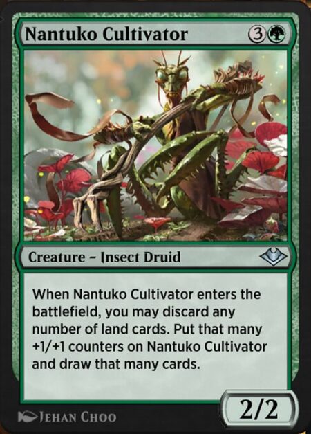 Nantuko Cultivator - When Nantuko Cultivator enters the battlefield