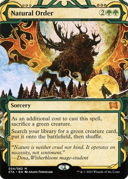 Natural Order - As an additional cost to cast this spell