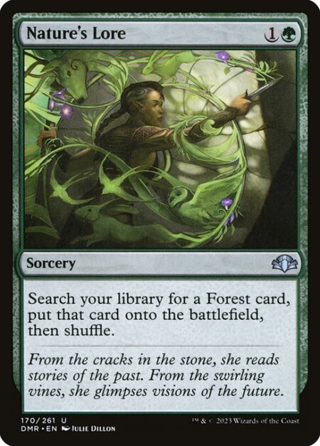 Nature's Lore - Search your library for a Forest card