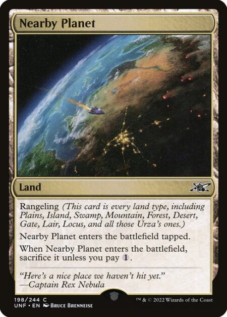 Nearby Planet - Rangeling (This card is every land type