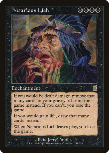 Nefarious Lich - If damage would be dealt to you