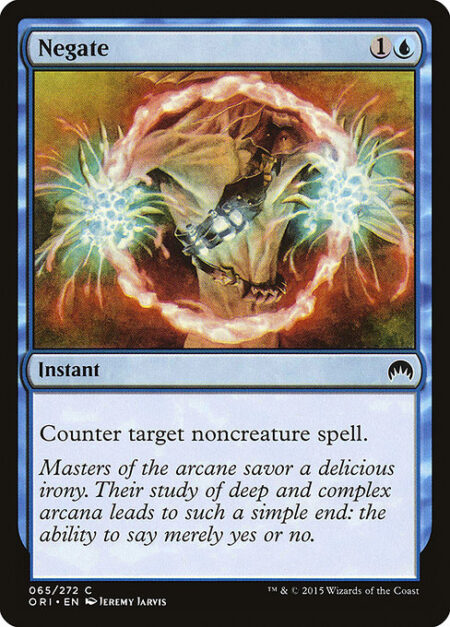 Negate - Counter target noncreature spell.