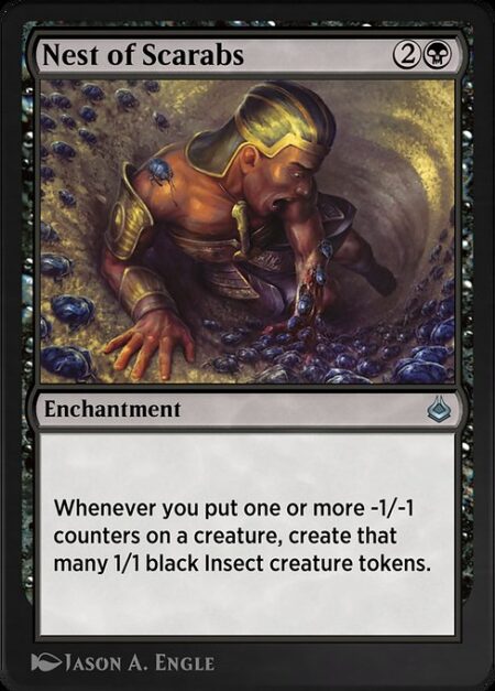 Nest of Scarabs - Whenever you put one or more -1/-1 counters on a creature