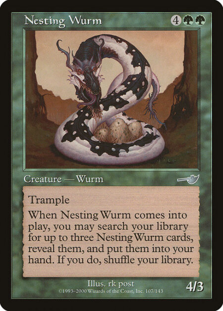 Nesting Wurm - Trample