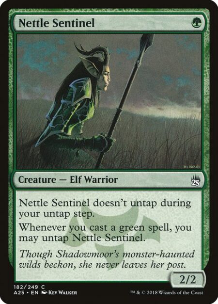 Nettle Sentinel - Nettle Sentinel doesn't untap during your untap step.