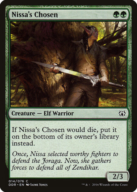 Nissa's Chosen - If Nissa's Chosen would die