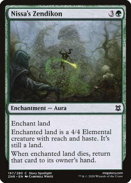 Nissa's Zendikon - Enchant land