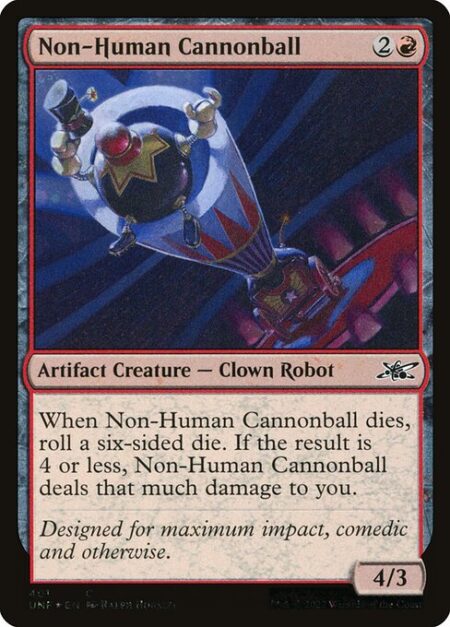 Non-Human Cannonball - When Non-Human Cannonball dies