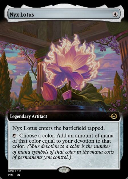 Nyx Lotus - Nyx Lotus enters the battlefield tapped.