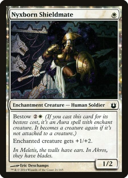 Nyxborn Shieldmate - Bestow {2}{W} (If you cast this card for its bestow cost