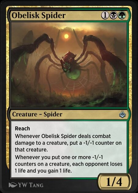 Obelisk Spider - Reach