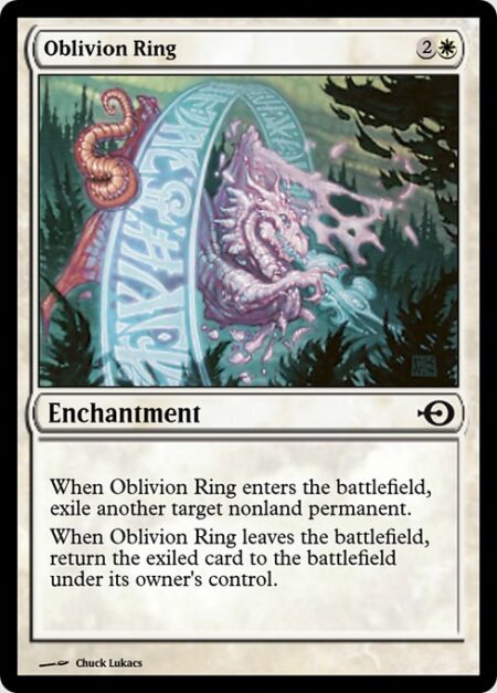 Oblivion Ring - When Oblivion Ring enters the battlefield