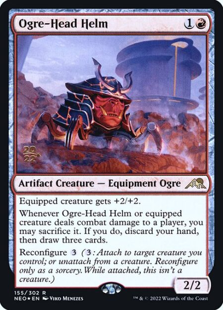 Ogre-Head Helm - Equipped creature gets +2/+2.