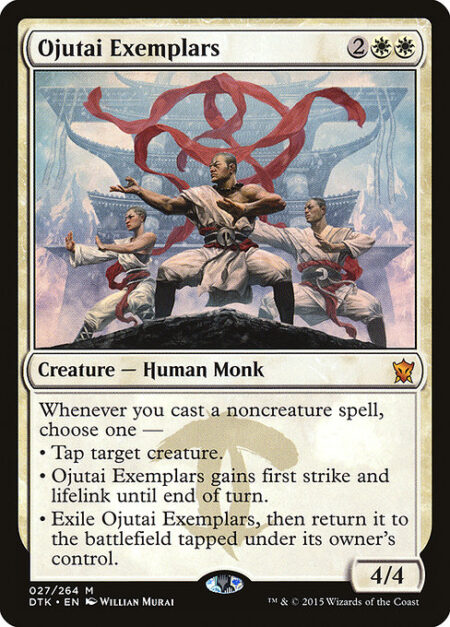 Ojutai Exemplars - Whenever you cast a noncreature spell