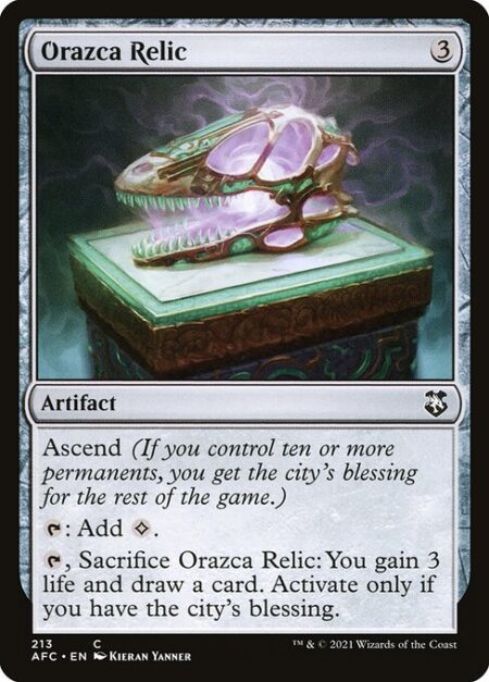 Orazca Relic - Ascend (If you control ten or more permanents