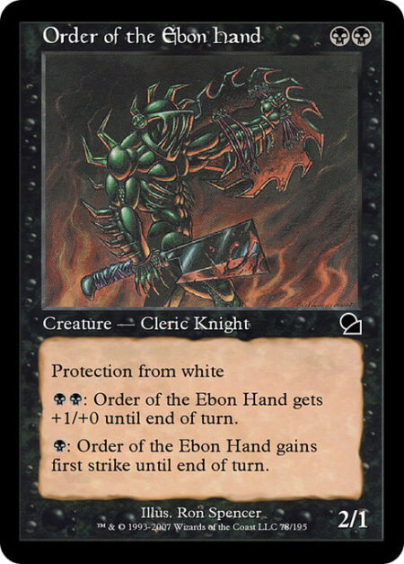 Order of the Ebon Hand - Protection from white