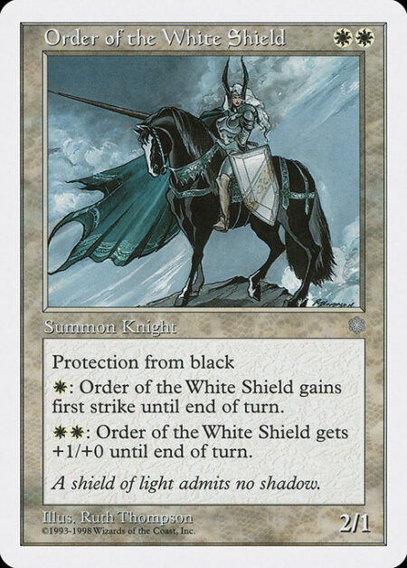 Order of the White Shield - Protection from black