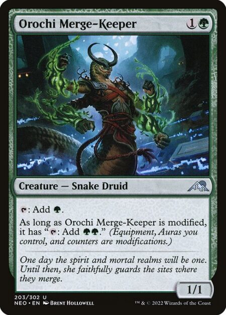 Orochi Merge-Keeper - {T}: Add {G}.