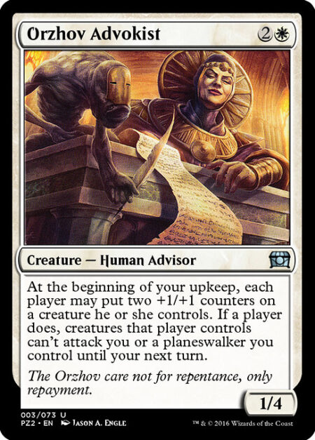 Orzhov Advokist - At the beginning of your upkeep