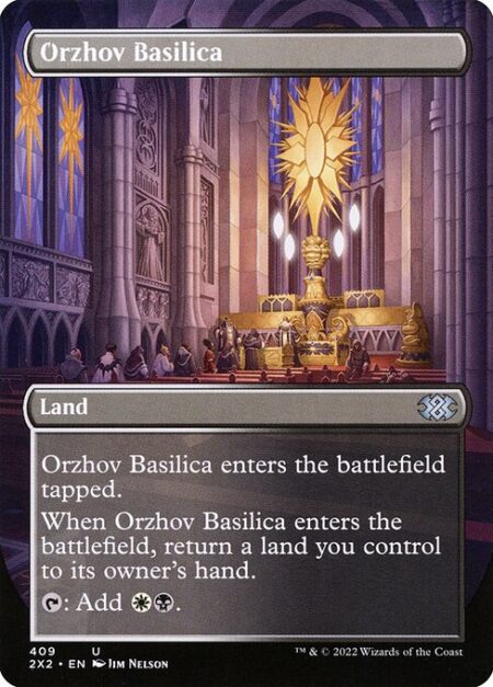 Orzhov Basilica - Orzhov Basilica enters the battlefield tapped.