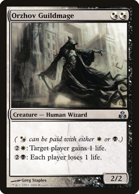 Orzhov Guildmage - {2}{W}: Target player gains 1 life.