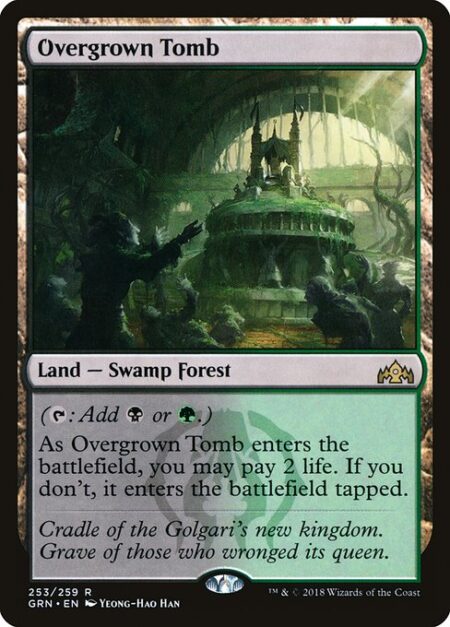 Overgrown Tomb - ({T}: Add {B} or {G}.)