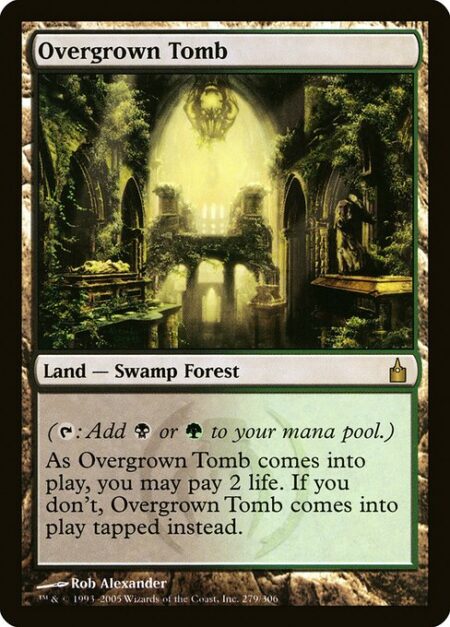 Overgrown Tomb - ({T}: Add {B} or {G}.)