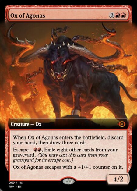 Ox of Agonas - When Ox of Agonas enters the battlefield