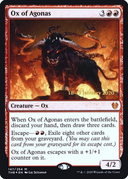 Ox of Agonas - When Ox of Agonas enters the battlefield