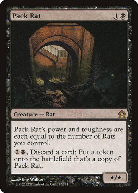 Pack Rat - Pack Rat's power and toughness are each equal to the number of Rats you control.