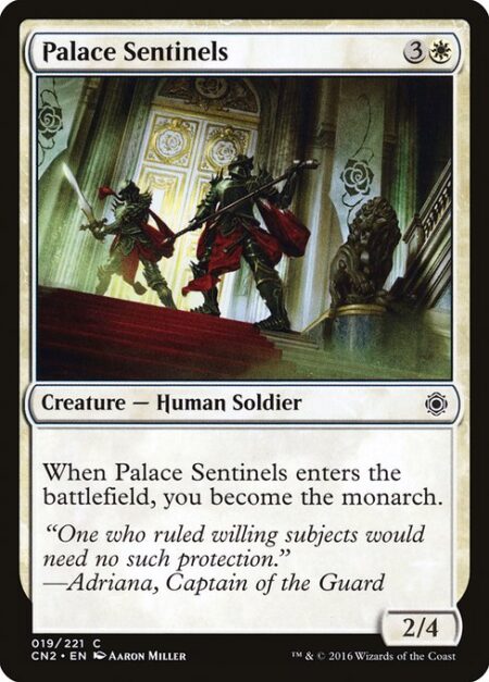 Palace Sentinels - When Palace Sentinels enters the battlefield