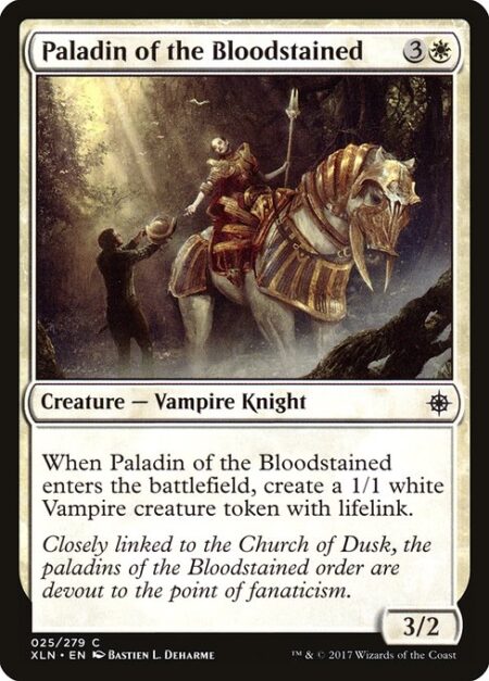 Paladin of the Bloodstained - When Paladin of the Bloodstained enters