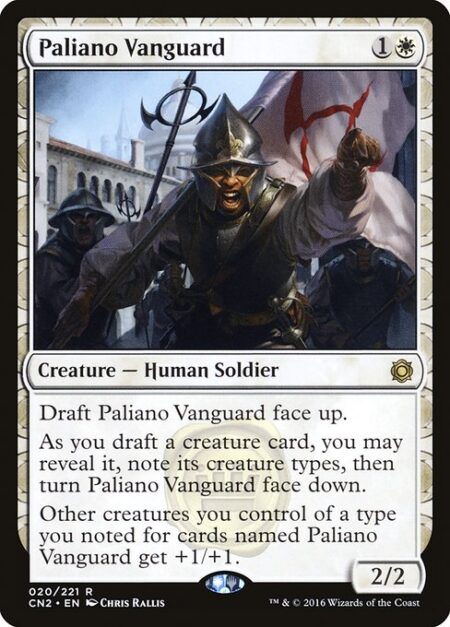 Paliano Vanguard - Draft Paliano Vanguard face up.