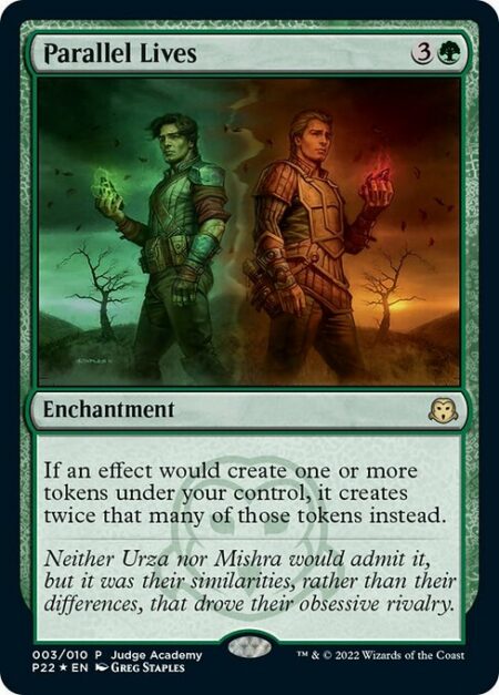 Parallel Lives - If an effect would create one or more tokens under your control