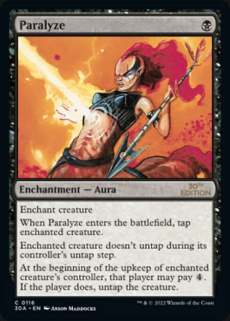 Paralyze - Enchant creature