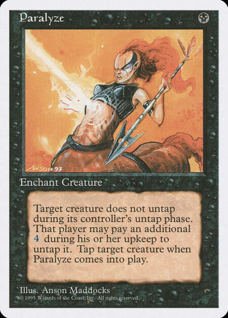 Paralyze - Enchant creature