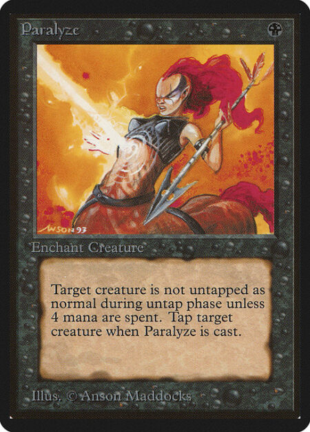 Paralyze - Enchant creature