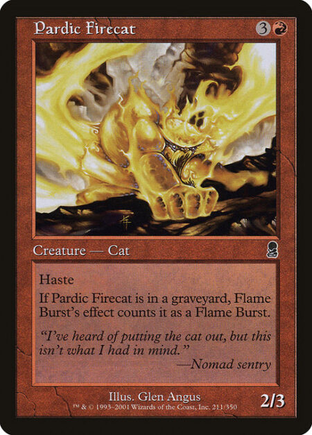 Pardic Firecat - Haste