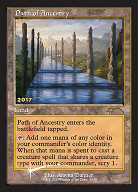 Path of Ancestry - Path of Ancestry enters the battlefield tapped.