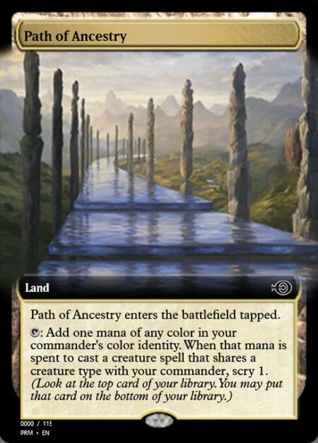 Path of Ancestry - Path of Ancestry enters tapped.