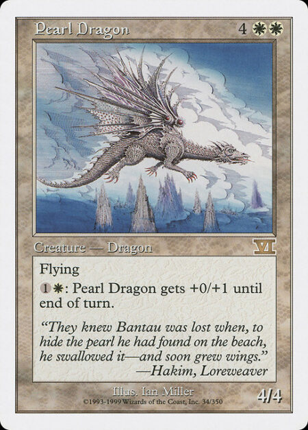 Pearl Dragon - Flying