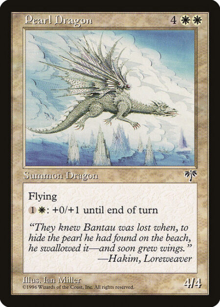 Pearl Dragon - Flying