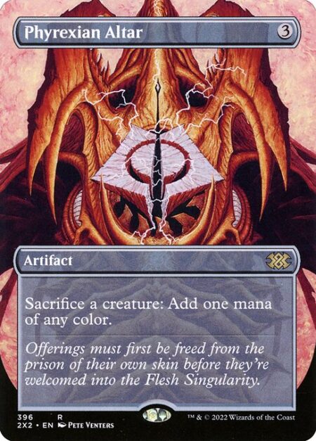 Phyrexian Altar - Sacrifice a creature: Add one mana of any color.