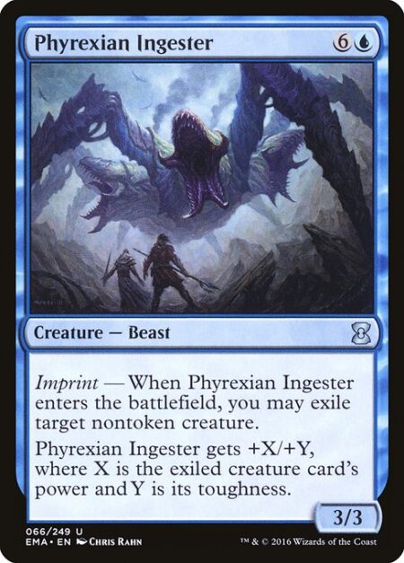 Phyrexian Ingester - Imprint — When Phyrexian Ingester enters the battlefield