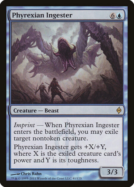 Phyrexian Ingester - Imprint — When Phyrexian Ingester enters the battlefield