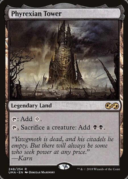 Phyrexian Tower - {T}: Add {C}.