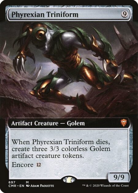 Phyrexian Triniform - When Phyrexian Triniform dies