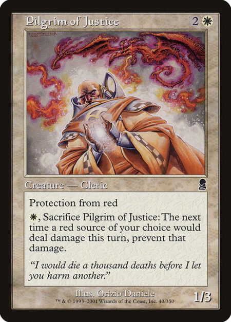 Pilgrim of Justice - Protection from red