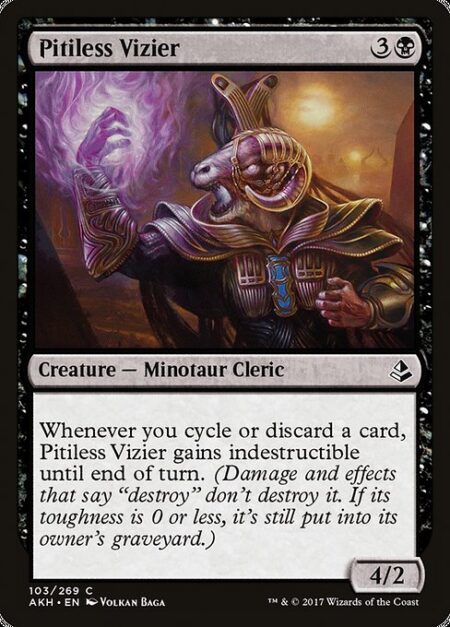 Pitiless Vizier - Whenever you cycle or discard a card
