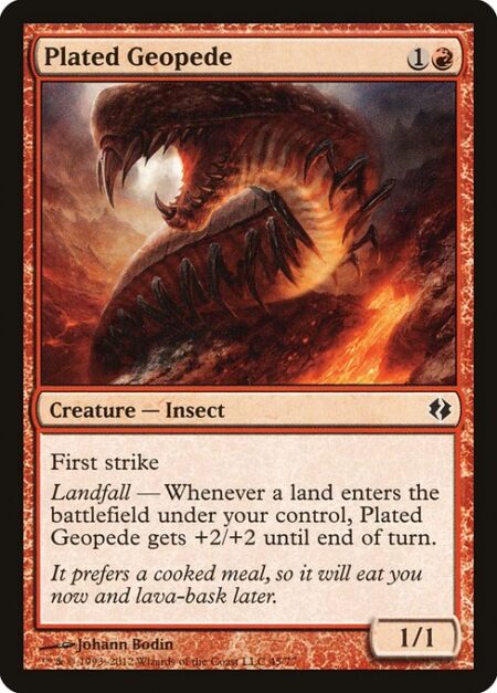 Plated Geopede - First strike